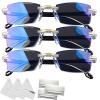 2026 New Sapphire High Hardness Anti-Blue Progressive,Intelligent Dual Focus Glasses,Self Adjusting for Women Men (3pcs) view 1