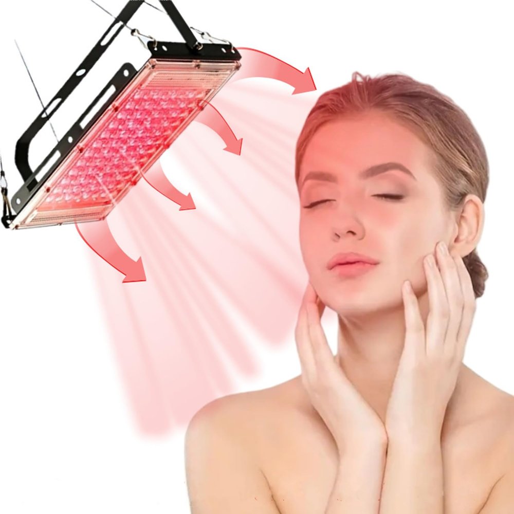 100W Red Light Therapy for Body, Face, Elite Grade LED Red Infrared Light Panel with Near-Infrared Light 660nm with 144 Beads, High Power Red Light Therapy Device at Home Ideal for Gifts (IP66)