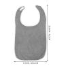 VICASKY Reusable Adult Bib for Eating, Large Cotton Clothing Protector, Waterproof Drool and Food Protection for Elderly Men, Women, and Special Needs during Dining and Face Washing view 2