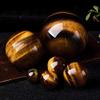 Gemstone Sphere Balls, Tiger's Eye Crystal Ball with Stand,Home and Office Decoration, Balancing,10cm view 3