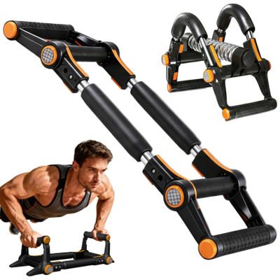 Arm Exerciser 2-in-1 Adjustable Chest & Arm Trainer with Non Slip Grip Portable Chest Trainer for Men Home Gym