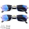 2026 New Sapphire High Hardness Anti-Blue Progressive,Intelligent Dual Focus Glasses,Self Adjusting for Women Men (2pcs) view 1