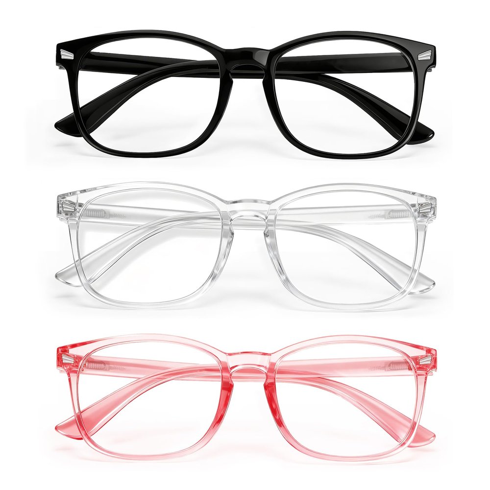 CHEERS DEVICES Reading Glasses Anti-Glare Readers 3-Pack for Men Women