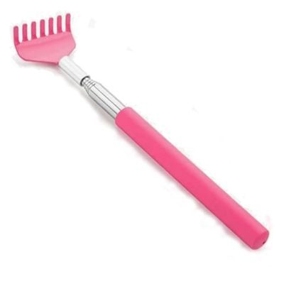 1 Pack Back Scratcher for Men Women, Extendable Buk Back Masager Tool for ThanksgivingBirthday Ldea Gifts, Which is Both Practical and Fun (Pink)
