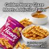 Nongshim Honey Twist Snack, Sweet Crispy Korean Snack, Acacia Honey, Twisted Crinkle Shape, Crunchy Kids Snacks, Big Size Resealable Bag, 10.05 oz (1 Pack) view 2