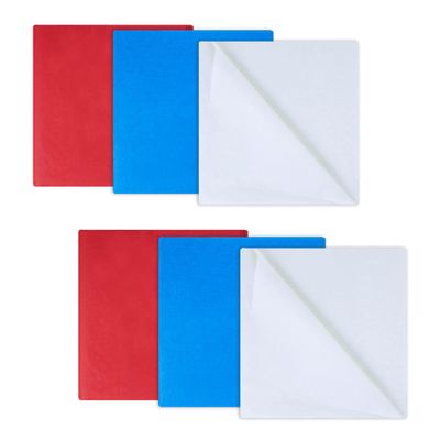 120 Sheets Tissue Paper Bulk 3 Colors 4th of July Patriotic Gift Papers Flag Day Wrapping Paper for Independence Day DIY Birthday Wedding Decoration DIY Flower Pom Pom