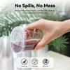 Etersky 20 oz 25PCS Disposable Clear Plastic Cups with Lids and Straws view 4