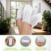 100Pcs Cotton Finger Cots Dog Ear Wipes for Pet Fingers Gloves for Nails Disposable Fingers Covers Ear Cleaning Cloth Finger Cots for Nails Dog Cat Teeth Cleaning Grooming Nail Trimming Precise Tasks view 3