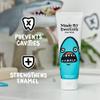 Made by Dentists Kids Fluoride Toothpaste 4-Pack - Anticavity Watermelon Children's Toothpaste, SLS-Free, Enamel Safe, Natural Flavors, Vegan & Cruelty-Free, Toddler & Kids Ages 2+, Shark view 4