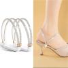 15 Pair Women High Heel Bundle - Anti-Skid Ankle Hold Straps with Adjustable Triangle Shoe Laces(White) view 2