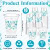 Ferrochef 100 Pcs Seashell Plastic Cups 12 oz Summer Beach Starfish Disposable Plastic Drinking Cups Bulk for Under the Sea Ocean Pool Birthday Wedding Bridal Baby Shower Party Decoration Supplies view 2
