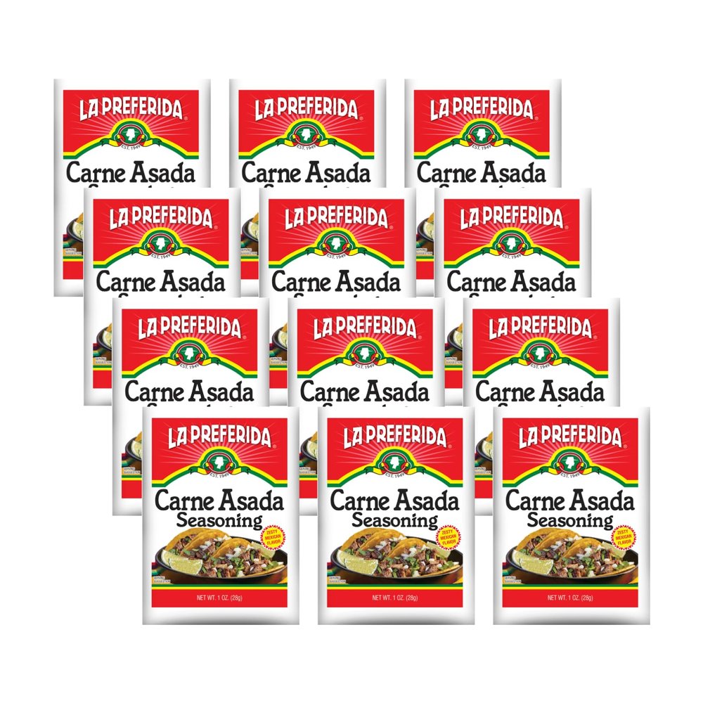 La Preferida Carne Asada Seasoning, 1 Oz (Pack of 12)