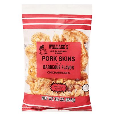 Wallace's Old Fashioned Fried Pork Skins (24 Count, Barbeque)