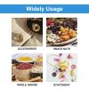 Aspire 100 PCS Resealable Mylar Zip Bags, Clear Window Small Vinyl Zip Bags-Gradient Purple-4.7"x7" view 4