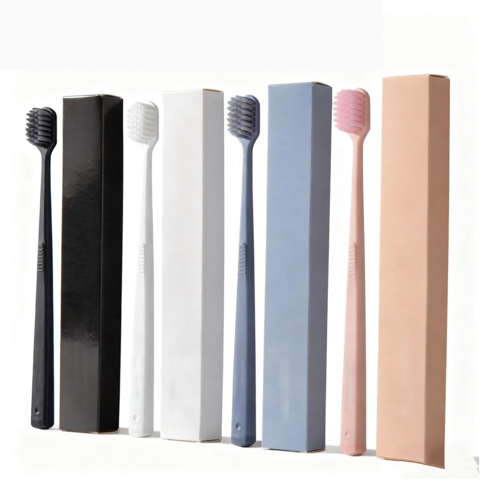 HYUEEWX 4/10Pcs Random Color Toothbrushes for Home Use Adult Individually Packaged with Soft Bristles(10Pcs)