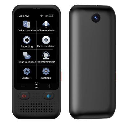 Portable Language Translator Device - 4-Way Voice/Text/Photo Translation, 139 Languages, Real-Time Offline Support, 180H Standby, Ideal Gift for Business Travelers