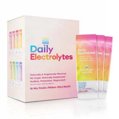 Daily Electrolytes Jumbo Sticks Electrolytes Powder Packets 7 Flavors Sugar Free Hydration Packets Electrolyte Liquid Daily IV Drink Mix with Himalayan Pink Salt
