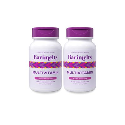 BariMelts Multivitamin, 120 Fast-Dissolving Tablets (2-Month Supply), Sugar-Free Bariatric Multivitamin for Women, Natural Fruit Flavor