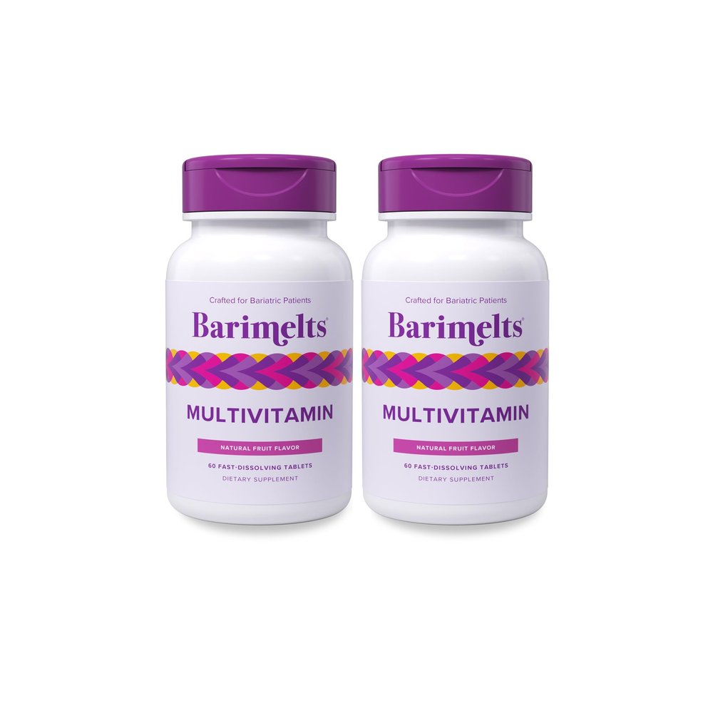 BariMelts Multivitamin, 120 Fast-Dissolving Tablets (2-Month Supply), Sugar-Free Bariatric Multivitamin for Women, Natural Fruit Flavor
