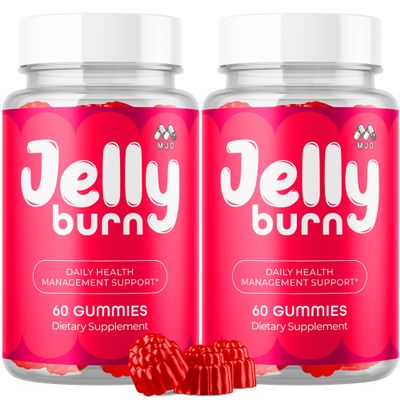 (2 Pack) Jelly Burn Gummies, Official JellyBurn Gummys with Natural Ingredient, Advanced Health & Wellness Vitamin Supplement Formula, Max Strength Active Lifestyle Multivitamin Support (120 Gummies)