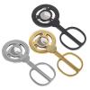 AHGDDA Stainless Steel Cigar Cutter, Triple Blade Windmill Design, Precision Guillotine Scissors for Large Ring Gauge, Gold and Silver(A) view 2