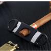 EAMOM Cigar Cutter Set Three-Piece Cigar V Cutter Puncher Double-Blade Guillotine Cutter Cigar Accessories Tool Gift for Smokers view 4