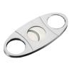 EAMOM Stainless Steel Cigar Cutter, Manual Double Blade Guillotine, Metal Cutting Tool, Silver view 1