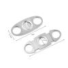EAMOM Stainless Steel Cigar Cutter, Manual Double Blade Guillotine, Metal Cutting Tool, Silver view 3