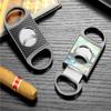 AHGDDA Cigar Cutter Portable Travel Stainless Steel Shell Pattern Slicer Metal Scissors 24K Gold Plated Tool(D) view 2