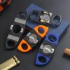 AHGDDA Cigar Cutter Guillotine, 28mm Large Caliber Serrated Blade, Metal Portable Manual Pocket Tool Set(B) view 2
