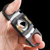 AHGDDA Cigar Cutter Guillotine, 28mm Large Caliber Serrated Blade, Metal Portable Manual Pocket Tool Set(B) view 3