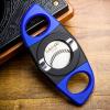 AHGDDA Cigar Cutter Guillotine, 28mm Large Caliber Serrated Blade, Metal Portable Manual Pocket Tool Set(B) view 4