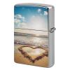Heart Shape Romantic Beach Lighter Cover for Men, Personalized Lighter Case for Birthday Gift, Flip-Top Lighters Protective Cover, Portable Lighters Shell for Outdoor, Travel view 1