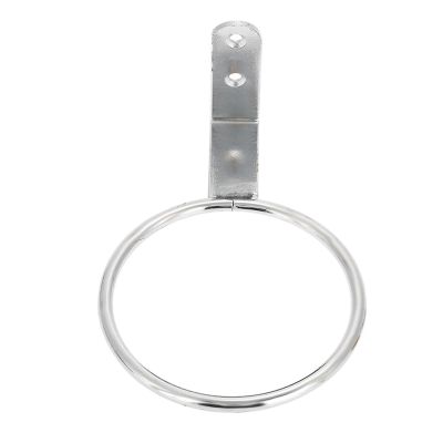 OPPWONG Stainless Steel Hair Dryer Holder, Galvanized Adjustable Hands Free Blow Dryer Holder, Ideal for Salon, Bathroom & Home Storage, 10cm Diameter
