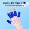 10Pcs Sports Finger Sleeves Arthritis Pain Relief Compression Finger Brace Splint Basketball Volleyball Training Elastic Support Protector for Sports Basketball Baseball Royal Blue view 2