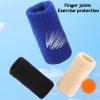 10Pcs Sports Finger Sleeves Arthritis Pain Relief Compression Finger Brace Splint Basketball Volleyball Training Elastic Support Protector for Sports Basketball Baseball Royal Blue view 4