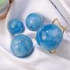 Aquamarine Crystal Ball with Wooden Stand, Handcrafted Crystal Quartz Sphere Orb for,Fortune Teller,Feng Shui, Scrying,Magic,Home Decor,26~28mm view 4