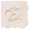 SBDS 20-Count 3-Ply Paper Cocktail Napkins, 5 x 5, Just Here view 1