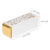 50pcs Rose Laser Cut Candy Boxes Small Paper Treat Containers with Reflective Silver Finish for Wedding Party Favors Bridal Shower Wrapping view 2