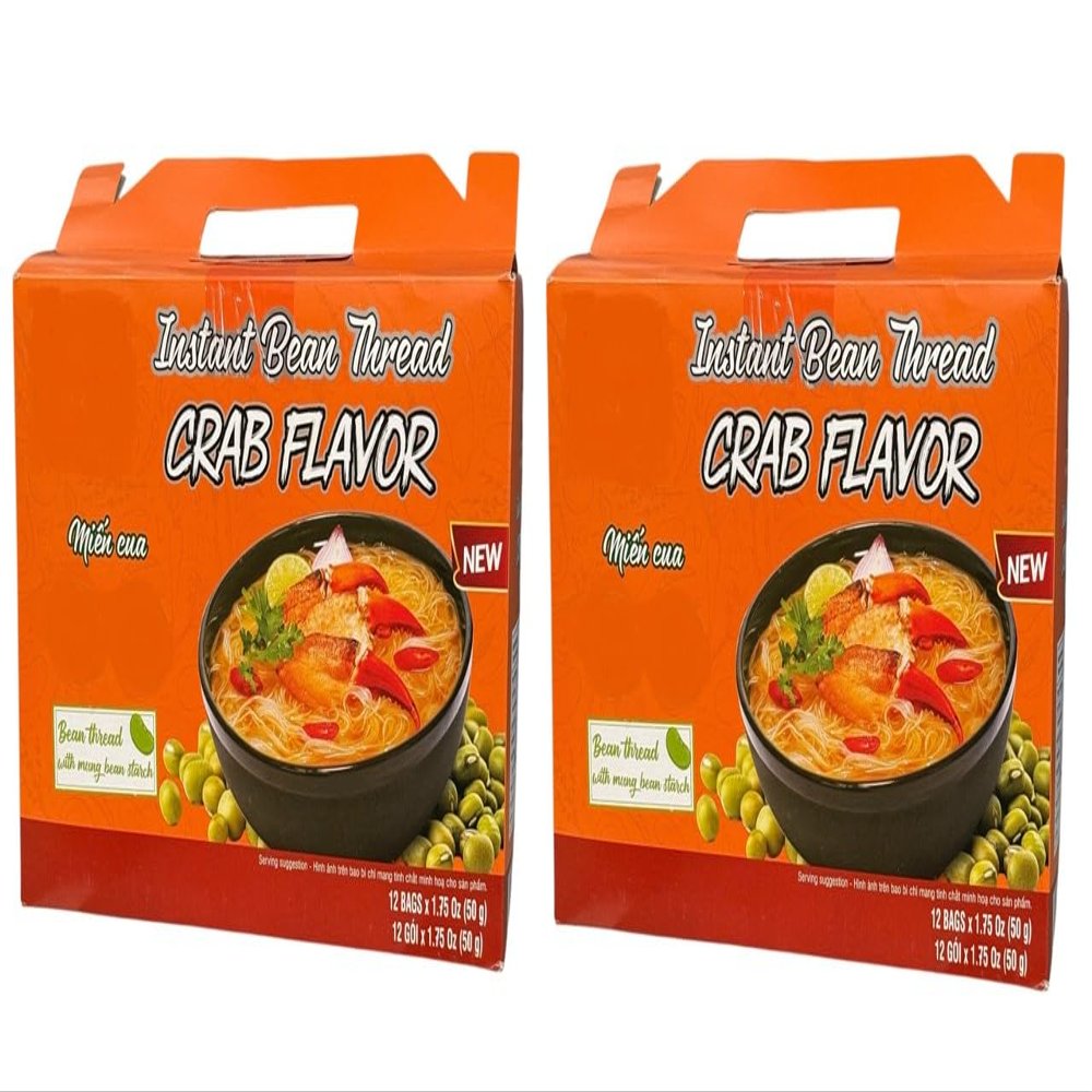Asia Style Instant Noodles (2 PACKS, CRAB CLEAR INSTANT NOODLES)