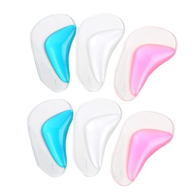DINHEAROM Flat Foot Correction Insoles 3 Pairs Orthotic Arch Support Shoe Pads Shock Absorbing for Plantar Fasciitis Relief and Pressure Reduction Suitable for Men and Women