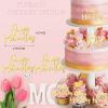 10 Pcs Happy Mother's Day Cupcake Toppers Gold Acrylic Mirror Cake Topper Engraved Cupcake Picks for DIY Cupcake Decoration (10, Gold) view 2