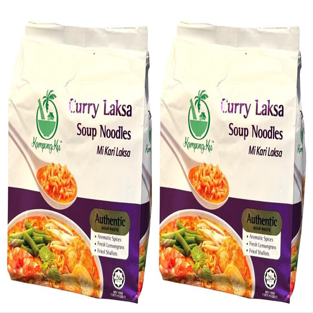 Asia Style Instant Noodles (2 PACKS, CURRY LAKSA INSTANT NOODLES)