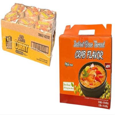 Asia Style Instant Noodles (COMBO, CUP CURRY INSTANT NOODLES)