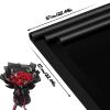 CCIJESW 20 Sheets Flower Bouquet Wrapping Paper Korean Floral Pure Black view 2