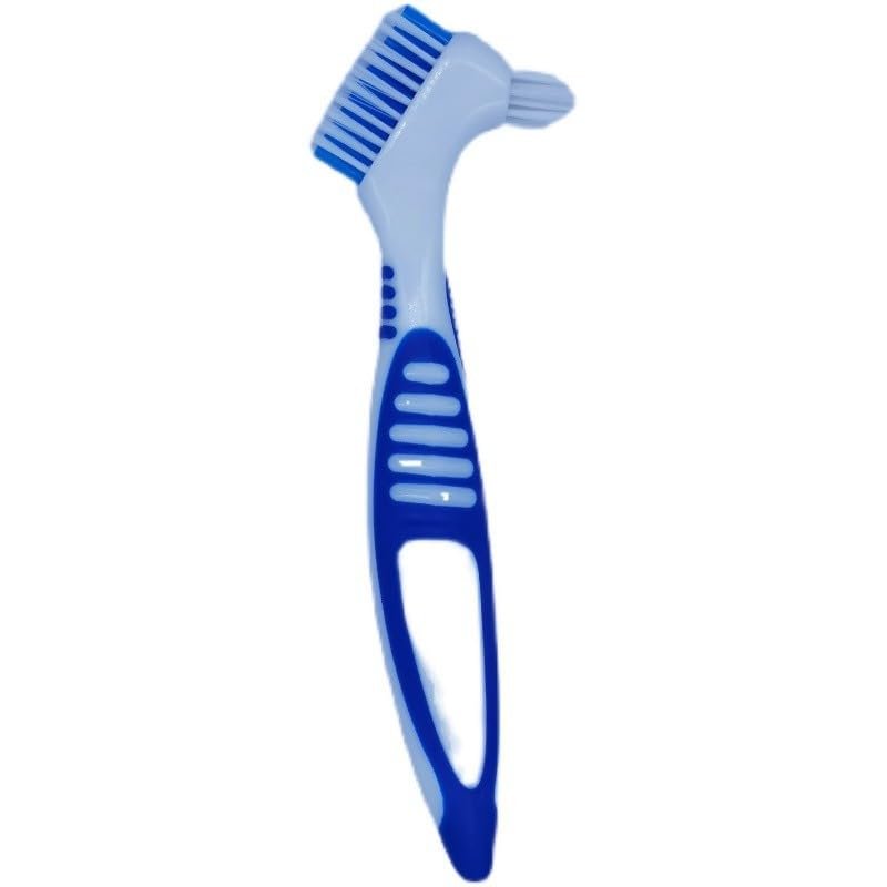 Denture Cleaner Brush Dental Retainer Cleaning (Whiteblue)