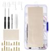 Gold Eyeglass Repair Tool Kit, Eye Glass Repairing Kit, Precision Glasses Screwdriver Set, Eyeglass Screws and Nose Pads, Small Screwdriver or Glasses Sunglasses Watch Clock Repair with Screws view 1