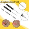 Gold Eyeglass Repair Tool Kit, Eye Glass Repairing Kit, Precision Glasses Screwdriver Set, Eyeglass Screws and Nose Pads, Small Screwdriver or Glasses Sunglasses Watch Clock Repair with Screws view 2