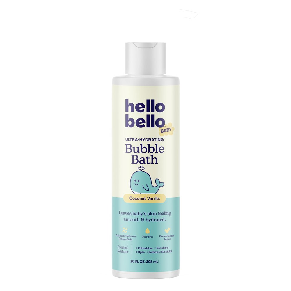 Hello Bello Baby Bubble Bath, Gentle Coconut Vanilla Scent, for Babies and Kids, 10oz Bottle