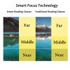 Dianaily Auto Focus Glasses Self Adjusting for Women Men, Intelligent Dual Focus Glasses Clearer Vision, Less Eye Strain (Brown,+2.0/200) view 4